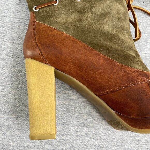 Rockport Booties Womens 8.5 Courtlyn Duck Upper Leather Adiprene Lined Roll Down - Picture 16 of 16